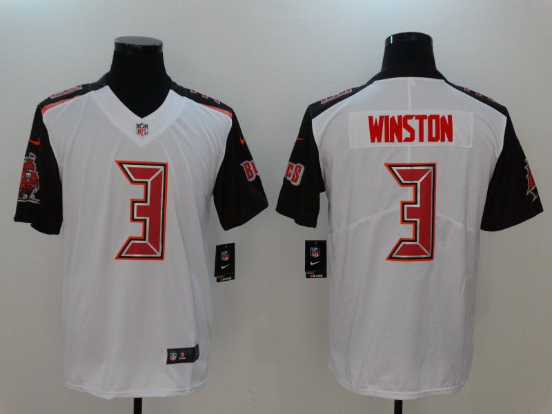 Men Tampa Bay Buccaneers 3 Winston White Nike Vapor Untouchable Limited NFL Jerseys